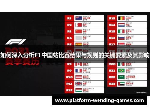 如何深入分析F1中国站比赛结果与规则的关键要素及其影响
