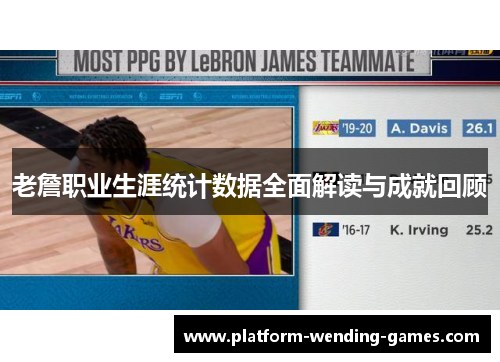 老詹职业生涯统计数据全面解读与成就回顾
